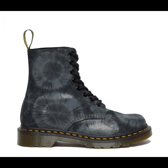Dr MARTENS 1460 PASCAL TIE- Dye Charcoal-Gray : 8 - Picture 6 of 11